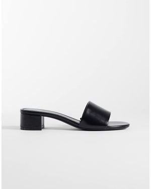 Mango Classic Heeled Sandals - Black