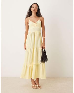 Jdy Tiered Maxi Dress - Natural