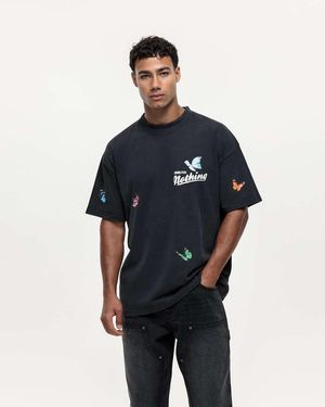 Good For Nothing Butterfly T-shirt - Blue
