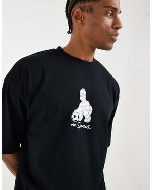ASOS Oversized T-shirt With The Simpsons Print - Blue