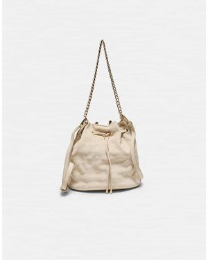 Stradivarius Borsa A Secchiello Trapuntata A Tracolla Color Ecru - Neutro