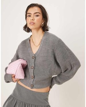 Glamorous Crop Cardigans - Grey