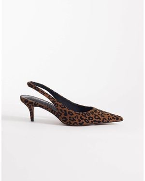 ASOS Shade Slingback Kitten Heels - White
