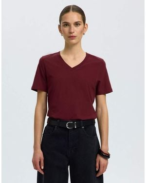 SELECTED T-Shirt - Rood