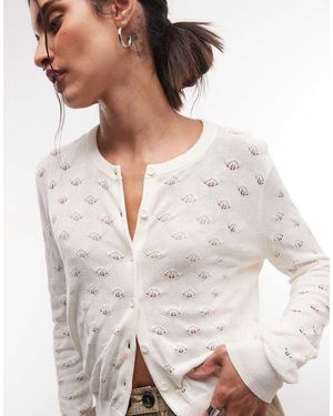 Monki Pointelle Vest - Wit