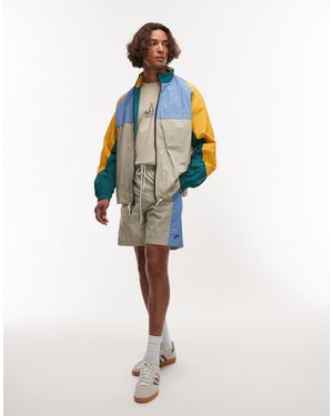 Parlez – breeze – e trainingsjacke mit kontrastierenden einsätzen - Blau
