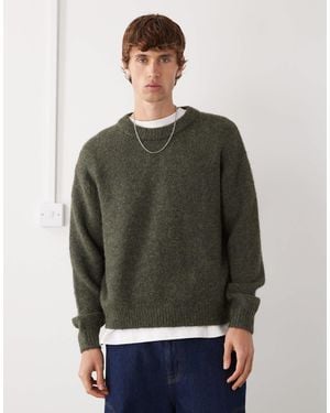 Weekday Wool Blend Sweater - Green