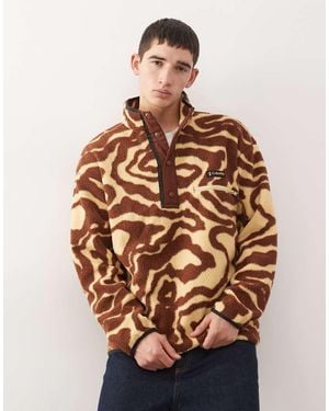 Columbia Helvetia Half Snap Fleece - Brown