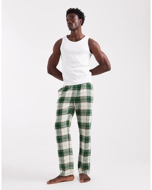 New Look Pantalones De Pijama Verdes A Cuadros De