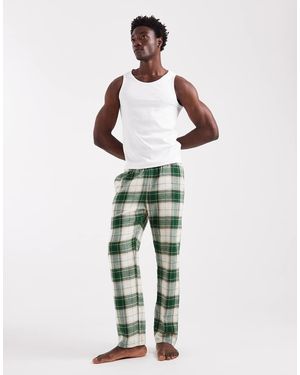 New Look Geruite Pyjamabroek - Groen