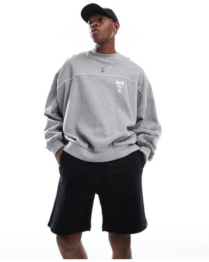 Bershka Jersey Shorts - Grey