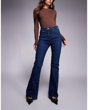 River Island Sculpt Flare Jeans - Blue
