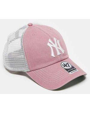 '47 Ny Yankees Clean Up Trucker Cap - Pink