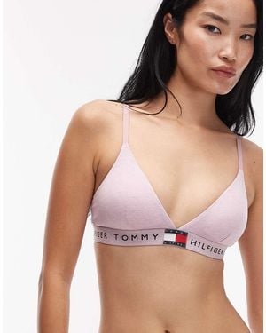 Tommy Hilfiger Heritage Triangle Bra - Grey