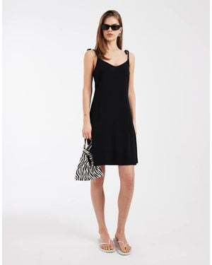 Vero Moda Easy Tie Shoulder Cami Mini Dress - Black