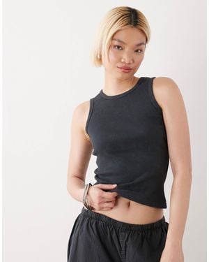 Noisy May Ribbed Tank - Blue