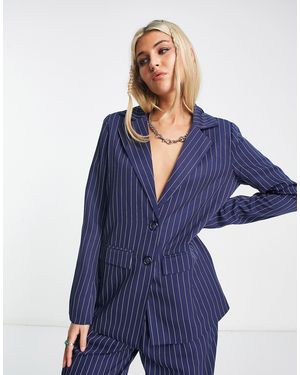 Daisy Street – lockerer oversize-blazer - Blau