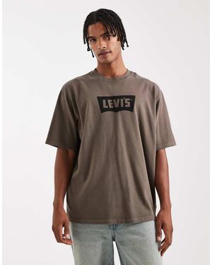 Levi's Vintage Batwing Logo Oversized Half Sleeve T-shirt - Grey