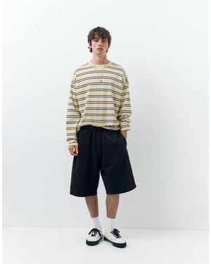 Pull&Bear Wide-leg Bermuda jogger Shorts - White