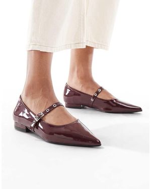 SEQWL Jordan Pointed Toe Balelt Flats - White