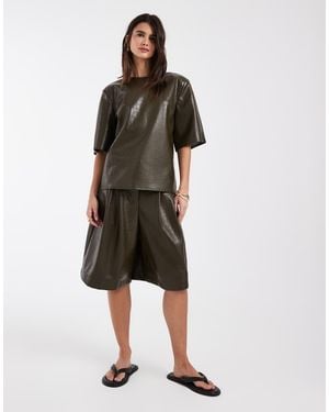 ASOS Bermuda Longline Sartoriali - Verde