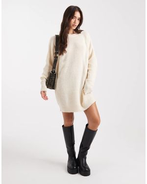 Miss Selfridge Vestito Corto Girocollo - Neutro