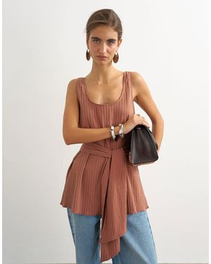 TOPSHOP Camisole mit bindegürtel und u-ausschnitt - Mehrfarbig