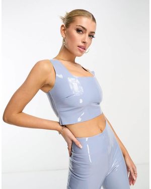 Commando Crop Top - Blu