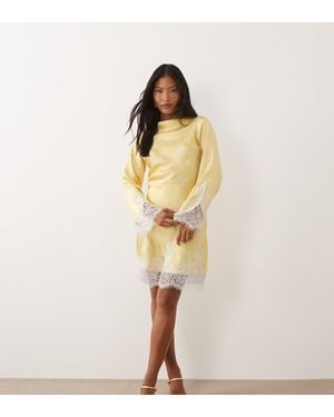 TFNC London Vestito Corto A Maniche Lunghe - Neutro