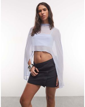 ASOS Top 2-In-1 Con Mantellina Mini E Brassière - Bianco