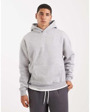 Hollister Boxy Front Pocket Hoodie - Grey