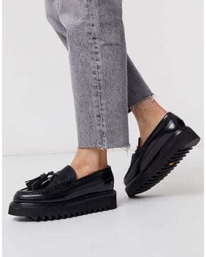 Grenson Brie Leather Chunky Loafers - Black