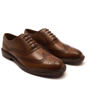 Thomas Crick 'Waldew' Leather Oxford Formal Lace-Up Shoes - Brown