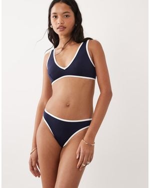 GOOD AMERICAN Better Bikini Bottom - Blue
