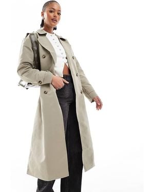 Vero Moda Longline Belted Trench Coat - White