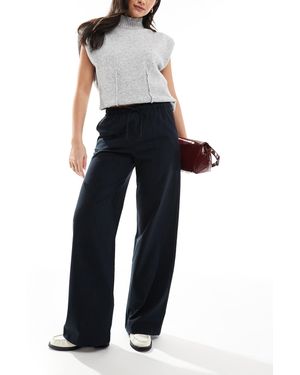 Stradivarius Pull On Trouser - Blue