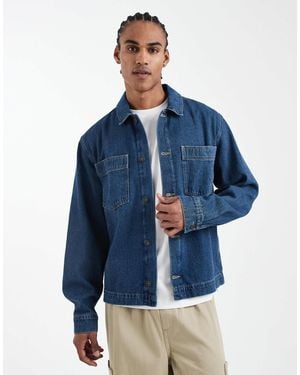 ASOS Long Sleeved Denim Shirt - Blue
