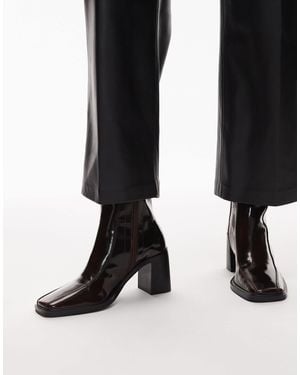 Tony Bianco Dusty Block Heeled Ankle Boots - Black