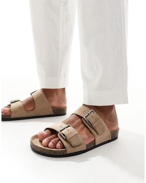 Pull&Bear Double Strap Sandal - White