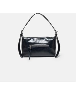 Stradivarius Shoulder Bag With Front Pocket - Blue