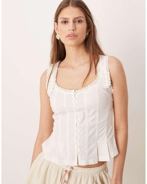 Free People Bridgette Corset Top - Natural