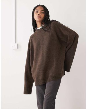 Weekday Oversized Relaxed Fit Jumper - Brown
