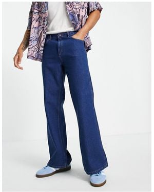 TOPMAN Flared Jeans - Blue