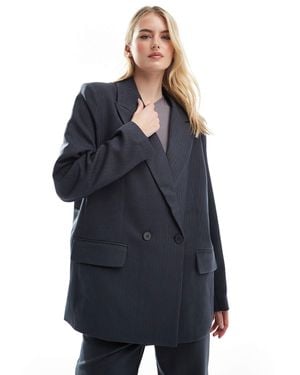 Vero Moda Tailored Herringbone Co-ord Blazer - Blue