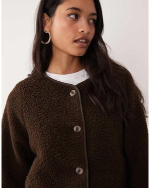 Vila Teddyjack Met Knoopsluiting - Zwart