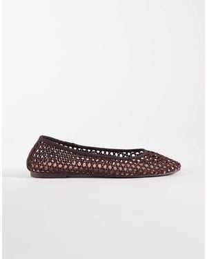 New Look Mesh Ballet Flats - Brown