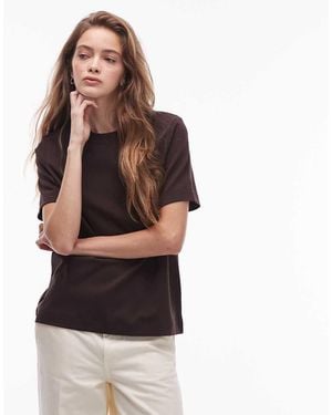 ARKET T-Shirt Pesante Squadrata - Marrone