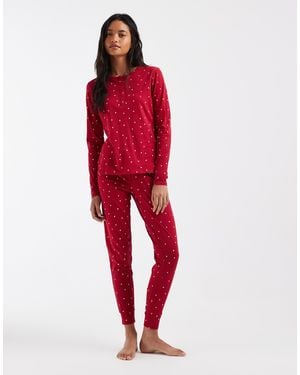 Lindex Jersey T-Shirt And Legging Pyjama Set - Red