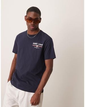 GANT Small Logo T-Shirt - Blue