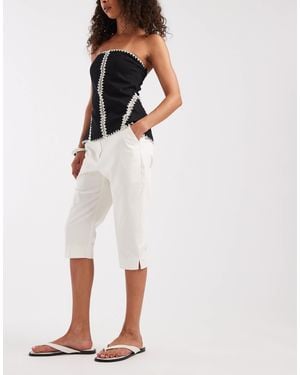 ASOS Tailored Capri Pants - White